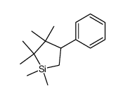 1,1,2,2,3,3-hexamethyl-4-phenyl-silolane结构式