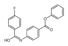 phenyl 4-[(4-fluorobenzoyl)amino]benzoate结构式