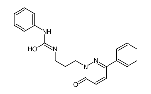1-[3-(6-oxo-3-phenylpyridazin-1-yl)propyl]-3-phenylurea结构式