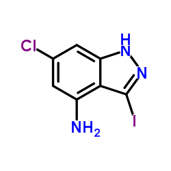 6-Chloro-3-iodo-1H-indazol-4-amine Structure