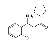 N-PYRROLIDIN-3-AMINO-3-(2'-CHLOROPHENYL)PROPIONAMIDE Structure