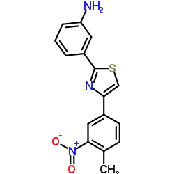 3-[4-(4-METHYL-3-NITRO-PHENYL)-THIAZOL-2-YL]-PHENYLAMINE结构式