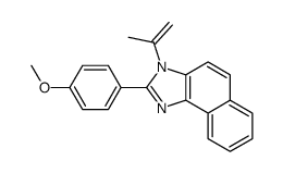 2-(4-methoxyphenyl)-3-prop-1-en-2-ylbenzo[e]benzimidazole结构式