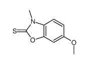 6-methoxy-3-methyl-1,3-benzoxazole-2-thione结构式