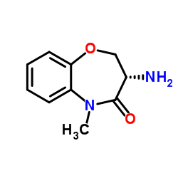 (3S)-3-Amino-5-methyl-2,3-dihydro-1,5-benzoxazepin-4(5H)-one结构式