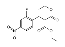 diethyl 2-[(2-fluoro-4-nitrophenyl)methyl]propanedioate Structure