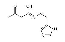N-[2-(1H-imidazol-5-yl)ethyl]-3-oxobutanamide结构式