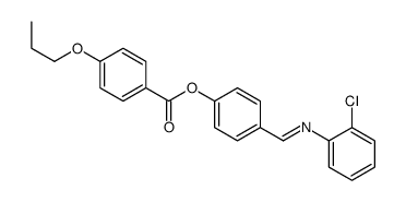 [4-[(2-chlorophenyl)iminomethyl]phenyl] 4-propoxybenzoate结构式