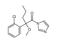 2-(2-chlorophenyl)-1-imidazol-1-yl-2-methoxypentan-1-one结构式