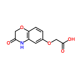[(3-Oxo-3,4-dihydro-2H-1,4-benzoxazin-6-yl)oxy]acetic acid Structure