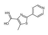 5-methyl-2-pyridin-4-yl-1,3-thiazole-4-carboxamide Structure