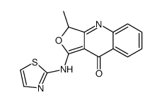 3-methyl-1-(1,3-thiazol-2-ylamino)-3H-furo[3,4-b]quinolin-9-one结构式