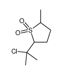2-(2-chloropropan-2-yl)-5-methylthiolane 1,1-dioxide Structure