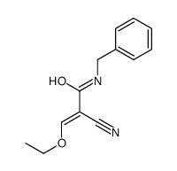 N-benzyl-2-cyano-3-ethoxyprop-2-enamide结构式