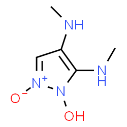 1H-Pyrazole-4,5-diamine,1-hydroxy-N4,N5-dimethyl-,2-oxide Structure