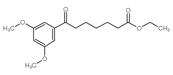 ethyl 7-(3,5-dimethoxyphenyl)-7-oxoheptanoate结构式