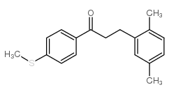 3-(2,5-DIMETHYLPHENYL)-4'-THIOMETHYLPROPIOPHENONE structure