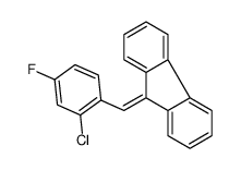 9-[(2-chloro-4-fluorophenyl)methylidene]fluorene Structure