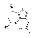 N-(4-acetamido-5-formylthiophen-3-yl)acetamide结构式
