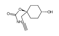 1,4-Cyclohexanediol,1-(2-propynyl)-,1-carbamate,trans-(9CI) Structure