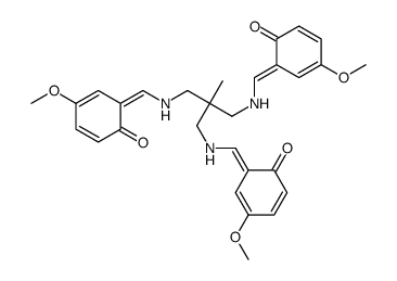 1,1,1-tris(5-methoxysalicylaldiminomethyl)ethane Structure