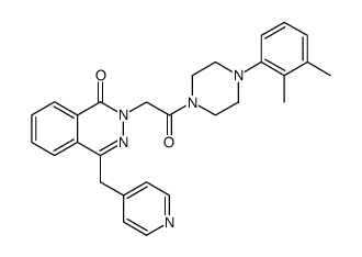 1(2H)-Phthalazinone, 2-[2-[4-(2,3-dimethylphenyl)-1-piperazinyl]-2-oxoethyl]-4-(4-pyridinylmethyl)结构式