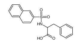 2-(naphthalen-2-ylsulfonylamino)-3-phenylpropanoic acid Structure