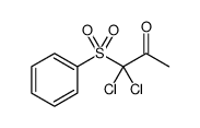 2-Propanone, 1,1-dichloro-1-(phenylsulfonyl) Structure