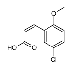 (E)-3-(5-chloro-2-methoxyphenyl)acrylic acid Structure