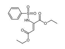 diethyl 2-(benzenesulfonamido)but-2-enedioate Structure