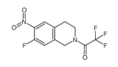 7-fluoro-6-nitro-2-(trifluoroacetyl)-1,2,3,4-tetrahydroisoquinoline Structure