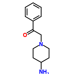 2-(4-Amino-1-piperidinyl)-1-phenylethanone结构式