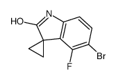 5-bromo-4-fluorospiro[1H-indole-3,1'-cyclopropane]-2-one Structure