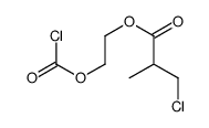 2-carbonochloridoyloxyethyl 3-chloro-2-methylpropanoate结构式