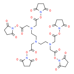 diethylenetriamine N-hydroxysuccinimide pentaester结构式