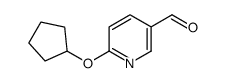 2-Cyclopentyloxypyridine-5-carboxaldehyde structure