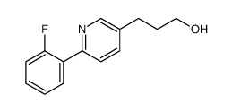 3-[6-(2-fluorophenyl)pyridin-3-yl]propan-1-ol Structure