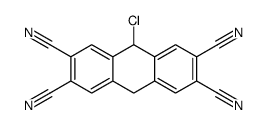 9-chloro-9,10-dihydroanthracene-2,3,6,7-tetracarbonitrile Structure