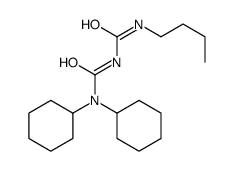 3-(butylcarbamoyl)-1,1-dicyclohexylurea Structure