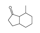 7-methyl-2,3,3a,4,5,6,7,7a-octahydroinden-1-one结构式