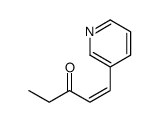 1-pyridin-3-ylpent-1-en-3-one结构式