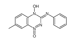 4-hydroxy-7-methyl-1-oxido-N-phenyl-1,2,4-benzotriazin-1-ium-3-imine结构式