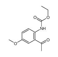 ethyl N-(2-acetyl-4-methoxyphenyl)carbamate结构式