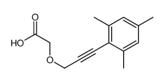 2-[3-(2,4,6-trimethylphenyl)prop-2-ynoxy]acetic acid Structure