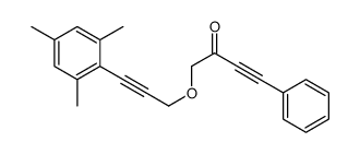 4-phenyl-1-[3-(2,4,6-trimethylphenyl)prop-2-ynoxy]but-3-yn-2-one Structure