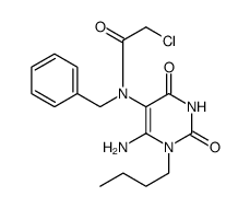 Acetamide, N-(6-amino-1-butyl-1,2,3,4-tetrahydro-2,4-dioxo-5-pyrimidinyl)-2-chloro-N-(phenylmethyl) structure