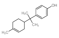 4-[2-(4-methyl-1-cyclohex-3-enyl)propan-2-yl]phenol结构式