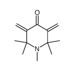 3,5-dimethylidene-1,2,2,6,6-pentamethyl-4-oxopiperidine结构式
