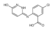 5-chloro-2-[(6-oxo-1H-pyridazin-3-yl)amino]benzoic acid结构式