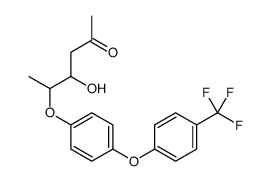 4-hydroxy-5-[4-[4-(trifluoromethyl)phenoxy]phenoxy]hexan-2-one结构式